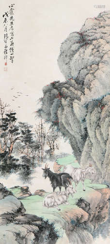 程璋(1869-1938) 三羊开泰