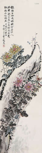 赵士鸿(1879-1954) 菊石图