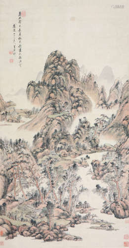 王原祁(1642-1715) 仿大痴画意