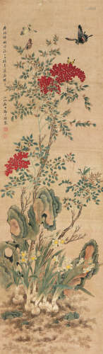 邹一桂(1686-1772) 南天水仙