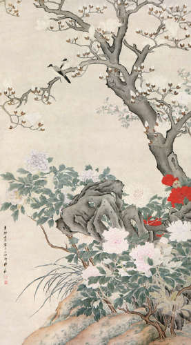 邹一桂(1686-1772) 玉兰富贵