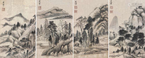 董其昌 山水册页（十选四）