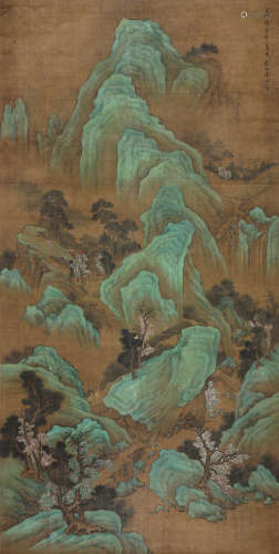 陆治(1496-1576) 青绿山水