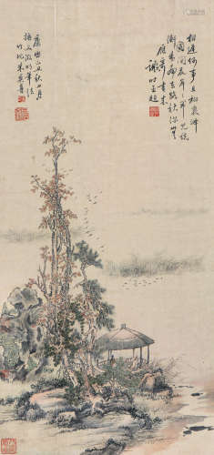 谢时臣(1487-1567) 秋江归雁