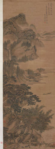 王翚(1632-1717) 江深草阁