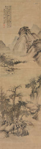 王原祁(1642-1715) 日落江天