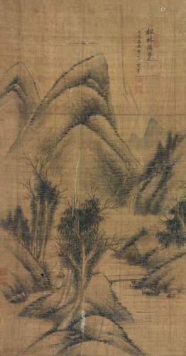 董其昌(1555-1636) 枫林独步