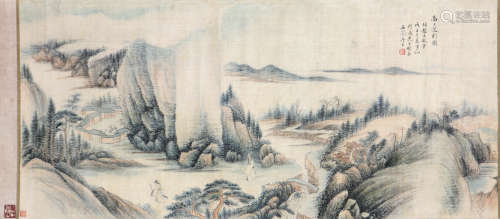 张石园(1898-1959) 高士送别图