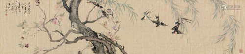 朱梦庐(1826-1900) 柳枝飞燕