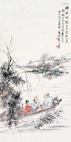 倪田(1855-1919) 渔舟唱晚