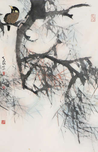 韩天衡(b.1940) 松鹊图