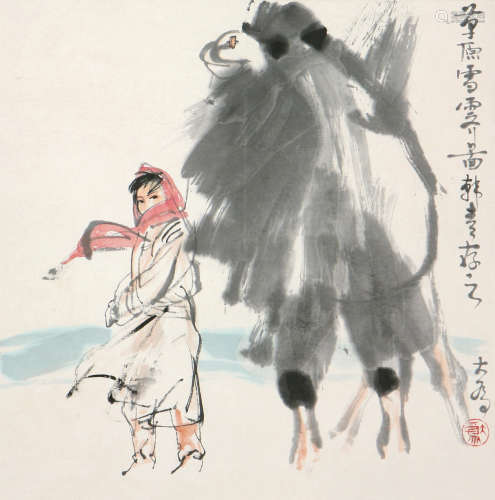 刘大为(b.1945) 草原雪霁