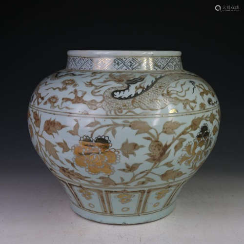 YUAN A EGG GLAZE JAR