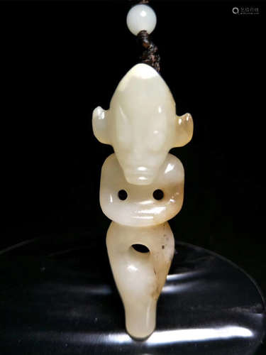 A HETIAN JADE STONE FIGURE