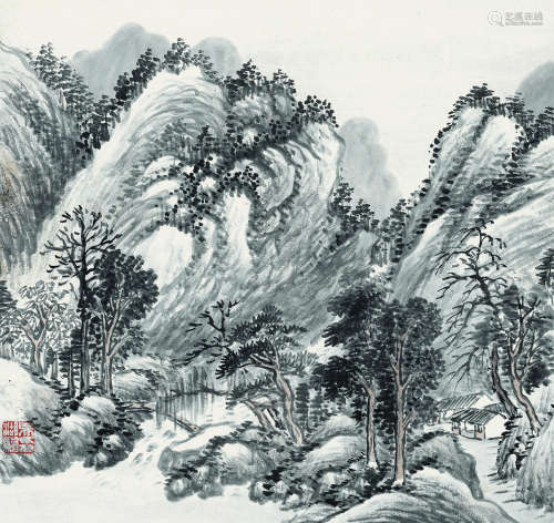 吴湖帆（1894～1968） 山水 册页 设色纸本