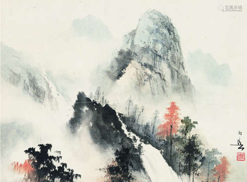 黄幻吾（1906～1985） 山水 立轴 设色纸本