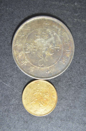 2 Of  Chinese silver coin