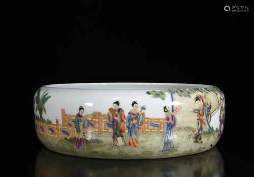 Chinese Famille Rose Porcelain Washer