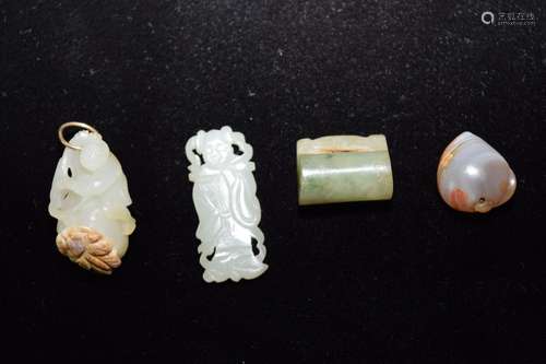 Group of Chinese Jade Carved Amulets