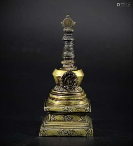 A Tibetan Stupa - Early Qing Dynasty
