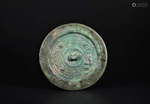 A Bronze Mirror -Yuan Dynasty