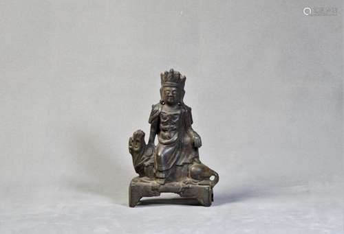 A Bronze Buddha Statue - Ming Dynasty