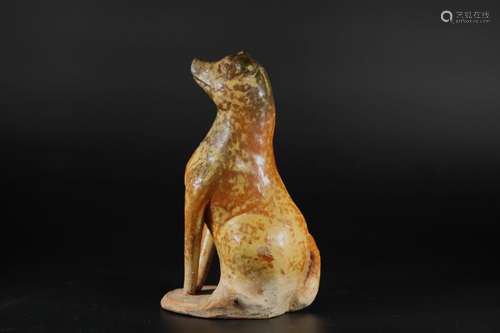 A Glaze Dog - Tang Dynasty