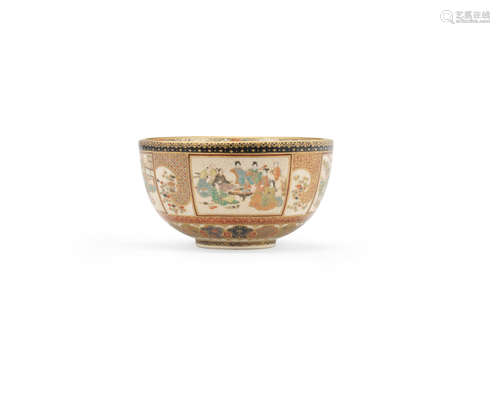 By Kaizan, Meiji era (1868-1912), late 19th/early 20th century A deep Satsuma bowl