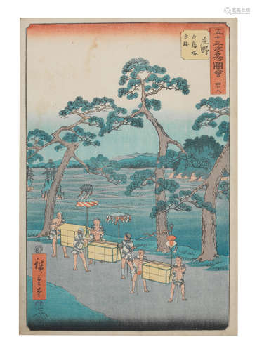 Edo period (1615-1868), circa 1855 Utagawa Hiroshige (1797-1858)