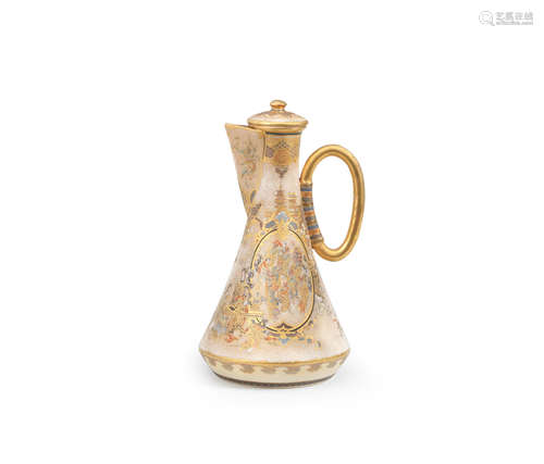 By Meizan, Meiji era (1868-1912), late 19th/early 20th century A Satsuma ewer and en-suite cover