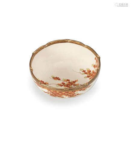 By Nikko, Meiji era (1868-1912), late 19th/early 20th century A lobed-rimmed Satsuma bowl