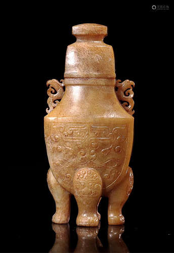 A HETIAN JADE  VASE