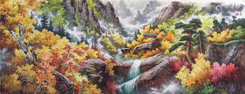 A PAINTING MADE BY NORTH KOREAN ARTIST