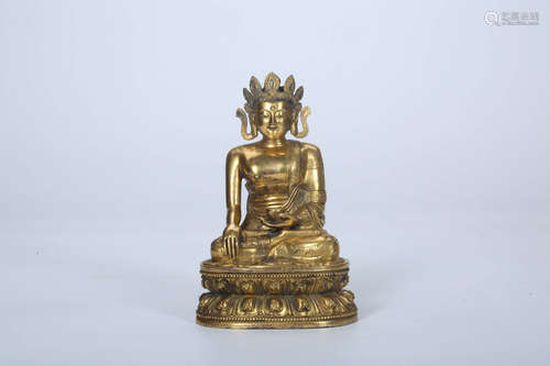 Chinese bronze buddha.