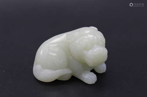 Chinese carved jade dog.