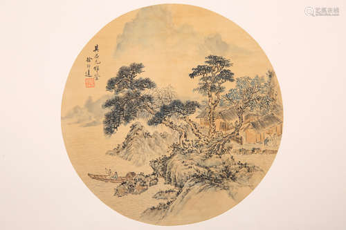 Chinese water color painting on paper, attributed to Xu