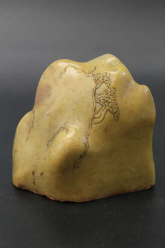 Chinese carved soapstone seal, Qing Dynasty.