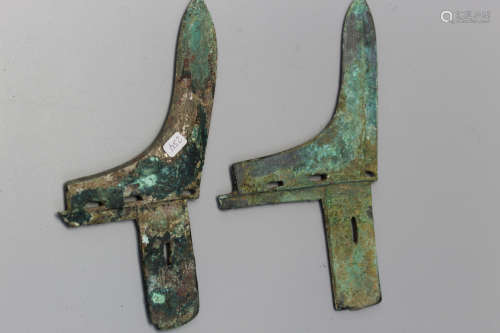 Ancient Chinese bronze Ge, possibly Western Zhou