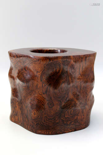 Japanese wood brush pot.