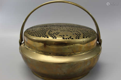 Chinese brass hand warmer.