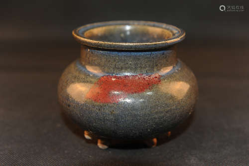 Chinese Jun Ware porcelain incense burner.