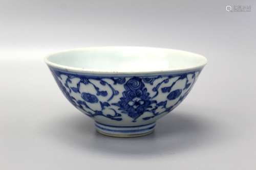 Chinese blue and white porcelain bowl.