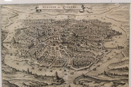 Xuntien Alias Quinzay [Ca 1650] Engr view, Merian.