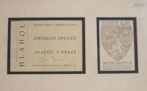 Alphonse Mucha (Czech, 1860-1939) Ex-Libris Bookplate