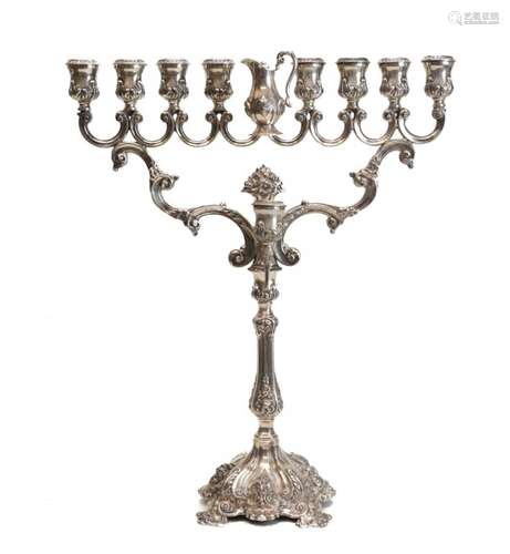 Sterling Silver Hanukkah Menorah