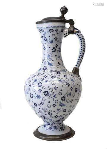 Continental Faience Ewer Jug