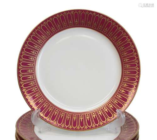 11 Sevres Porcelain Dinner Plates