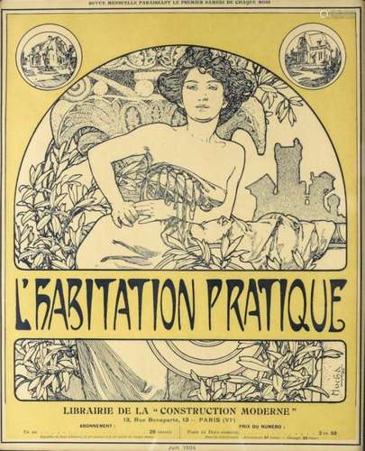 Alphonse Mucha (Czech, 1860-1939) Lithograph