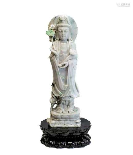 Large Chinese Jadeite Sculpture