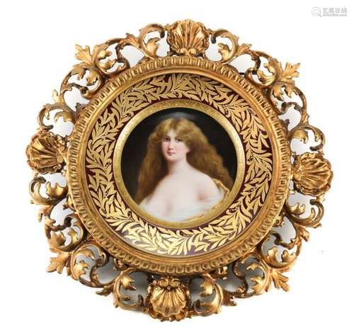 Lenox & Tiffany Painted Portrait Plate